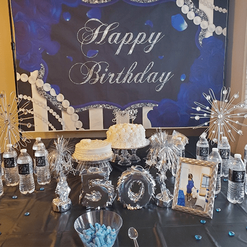 Blue and Silver Designs