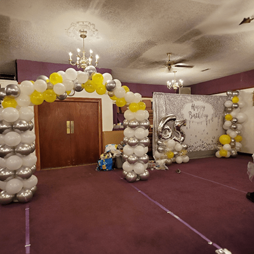 yellow and silver Balloons